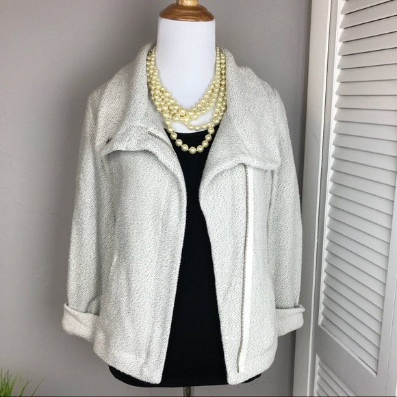 LOFT Jackets & Blazers - Ann Taylor Loft Cream Cardigan Blazer